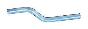 Alüminyum dikdörtgen boru 40*45*4mm R=100mm